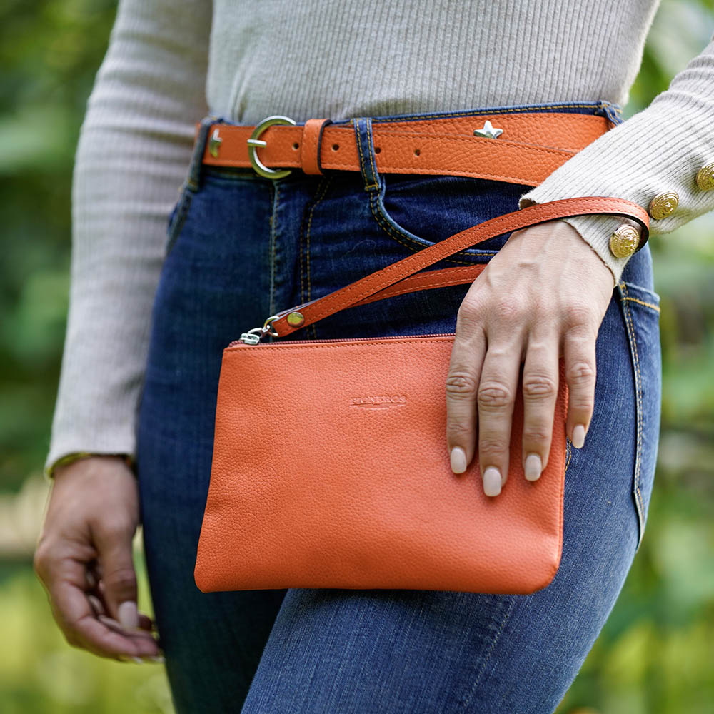 Clutch Bag Orange Pioneros