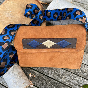 Bag strap -Blue Leopard