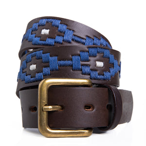 Polo Belt - Navy dot